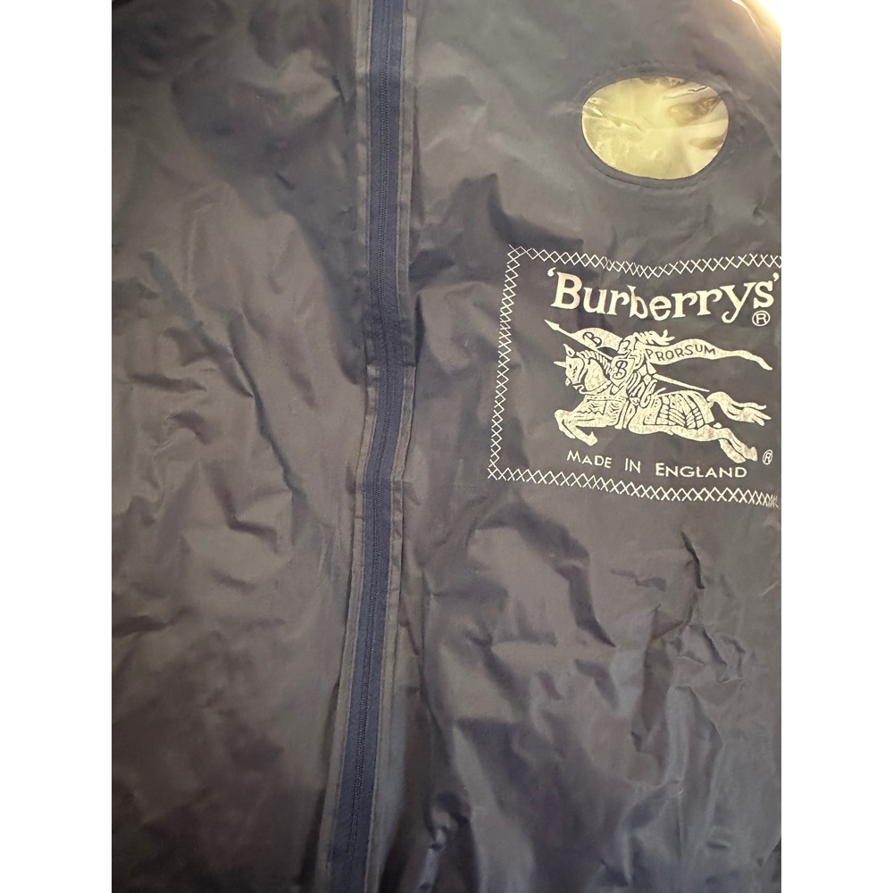 Vintage Burberrys' Mint Sage Green Mac Trench Coat Size 12L w/ Hanger & Dust Bag - Picture 11 of 11